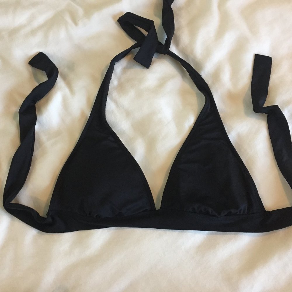 Mossimo Classic Black Halter Top & Side-Tie Bikini - Picture 2 of 8